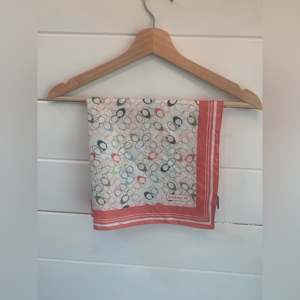 Coach Silk Scarf 21 X 21